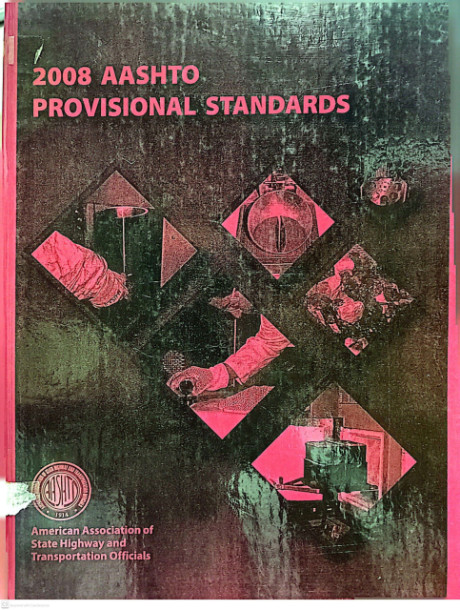 2008 Aashto Provisional Standards - American Association of State Highway and Transportation Officials