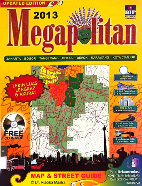 2013 Megapolitan Map & Street Guide - Riadika Mastra