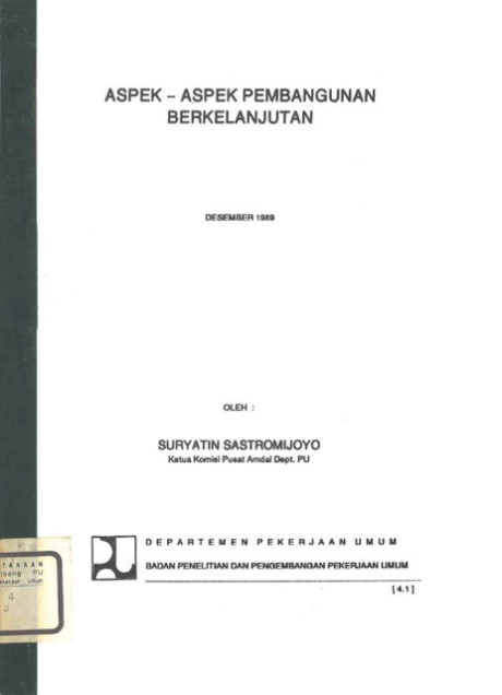 Aspek-Aspek Pembangunan Berkelanjutan - Suryatin Sastromijoyo