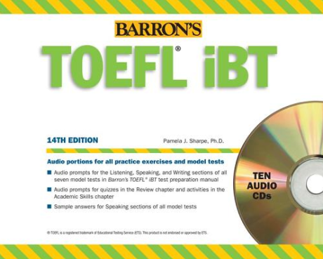Barron’s TOEFL iBT Audio CD Pack & CD-Rom : 14th Edition - Sharpe,  Pamela J