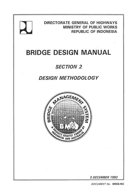 Bridge Design Manual : Section 2  Design Methodology - Ministry of Public Works