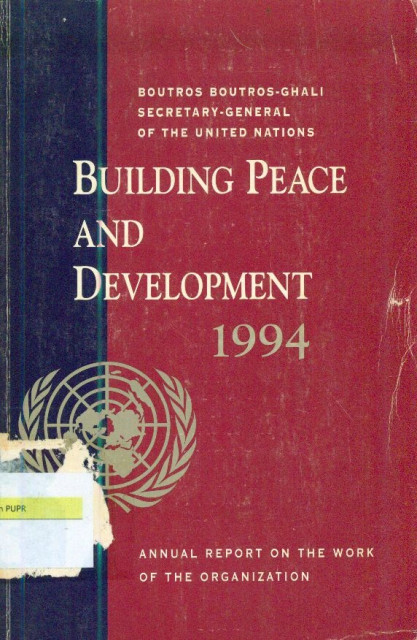 Building Peace and Development 1994 - United Nations