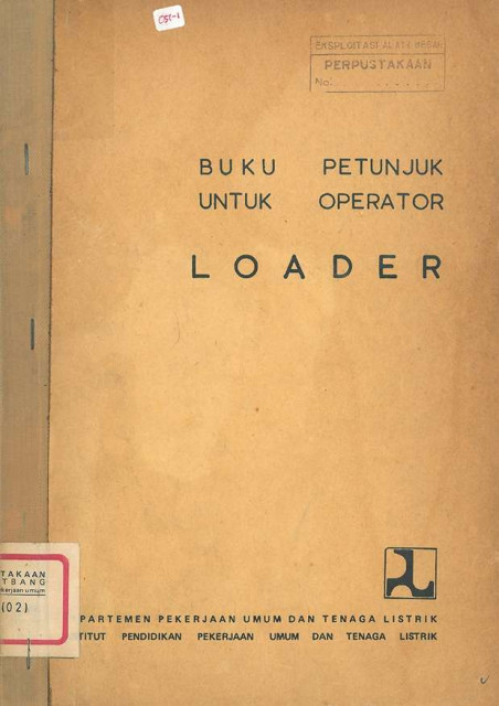 Buku Petunjuk unruk Operator Loader - Soehari