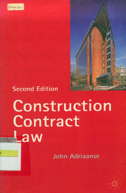 Construction Contract Law - John Adriaanse
