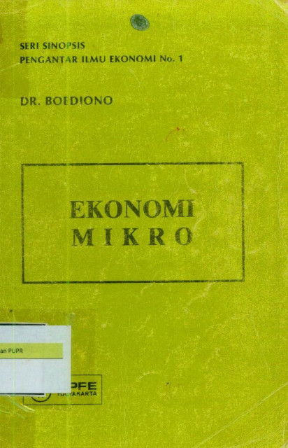 Ekonomi Mikro - Boediono