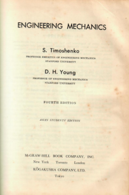 Engineering Mechanics - S. Timoshenko, D.H. Young