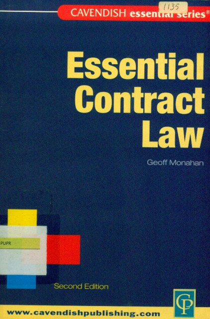 Essential Contract Law - Geoff Monahan