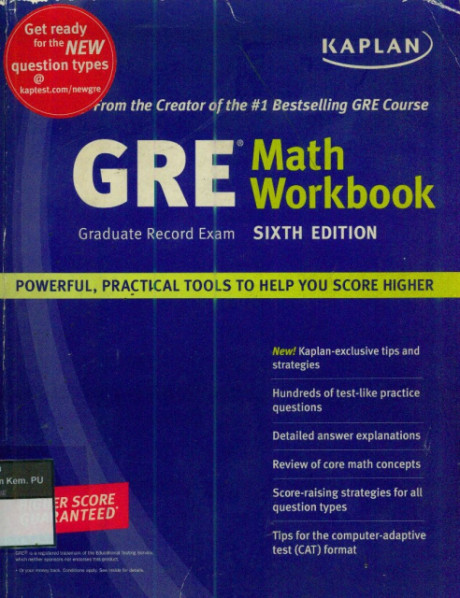 GRE (Graduate Record Exam) Math Workbook - Monica P. Lugo