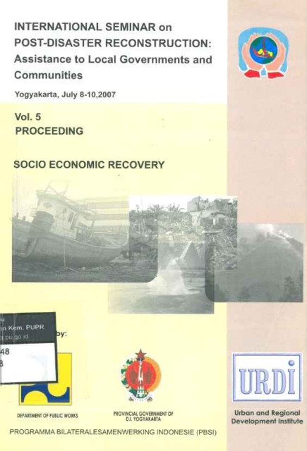 International Seminar on Post-Disaster Reconstruction:Assistance to Local Goverments and Communities - 