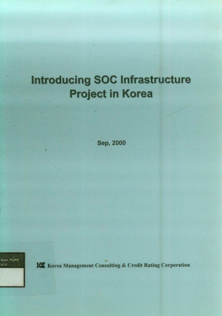 Introducing SOC Infrastructure Project in Korea - Korea Management Consulting & Credit Rating Corporation