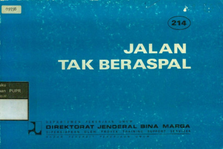 Jalan Tak Beraspal - Direktorat Jenderal Bina Marga