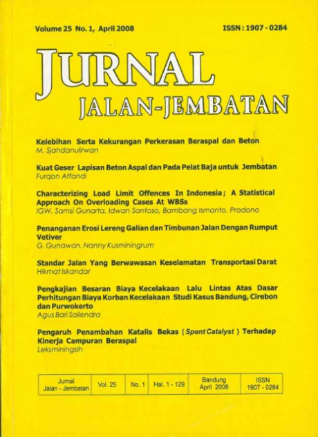 Jurnal Jalan-Jembatan Vol.25 No. 1, April 2008 - Puslitbang Jalan dan Jembatan