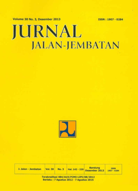 Jurnal Jalan-Jembatan Vol.30 No.3, Desember 2013 - Puslitbang Jalan dan Jembatan