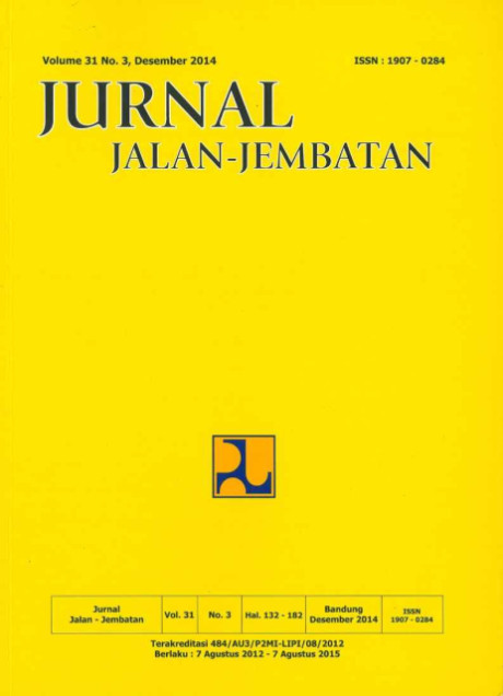 Jurnal Jalan-Jembatan Vol.31 No. 3, Desember 2014 - Puslitbang Jalan dan Jembatan