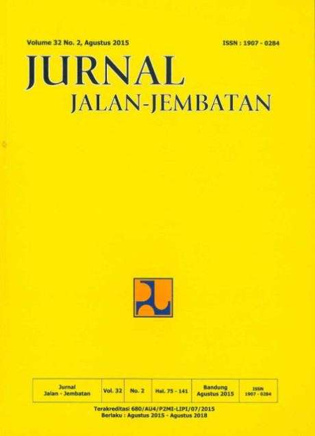 Jurnal Jalan-Jembatan Vol.32 No.2, Agustus 2015 - Puslitbang Jalan dan Jembatan