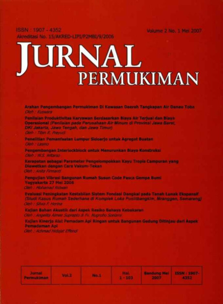 Jurnal Permukiman Vol. 2 No. 1 Mei 2007 - Pusat Penelitian dan Pengembangan Permukiman