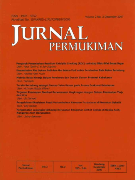 Jurnal Permukiman Vol.. 2 No. 3, Desember 2007 - Pusat Penelitian dan Pengembangan Permukiman