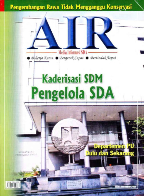 Kaderisasi SDM Pengelola SDA : Majalah Air - 