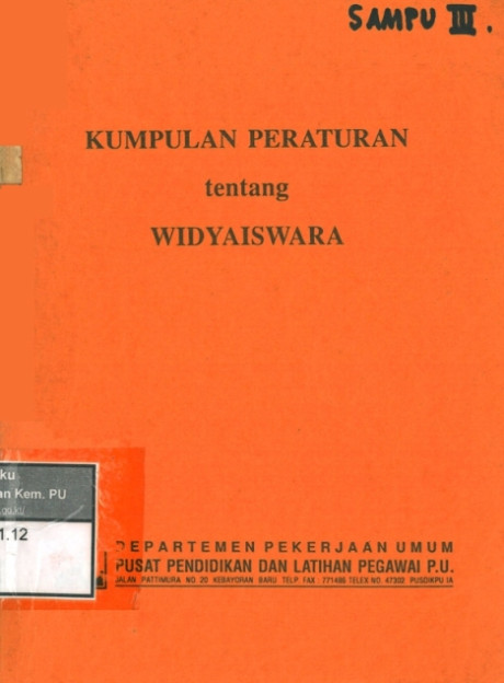 Kumpulan Peraturan tentang Widyaiswara - Departemen Pekerjaan Umum