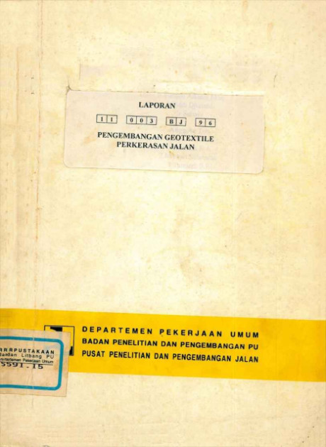 Laporan Pengembangan Geotextile Perkerasan Jalan - Furqon Affandi