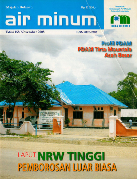 Majalah Air Minum Edisi 158 November 2008 - Persatuan Perusahaan Air Minum Seluruh Indonesia