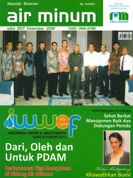 Majalah Air Minum Edisi 207 November 2012 - Persatuan Perusahaan Air Minum Seluruh Indonesia