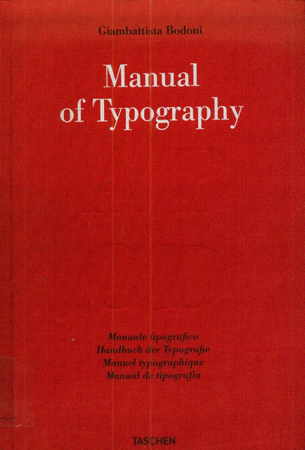 Manual of Typography - Giambattista Bodoni