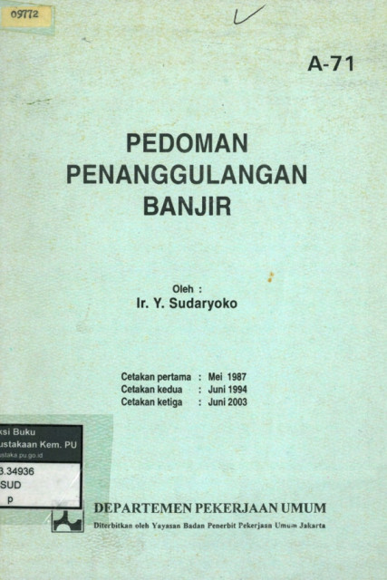 Pedoman Penanggulangan Banjir - Y. Sudaryoko