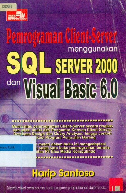 Pemrograman Client-Server menggunakan SQL Server 2000 dan Visual Basic 6.0 - Harip Santoso