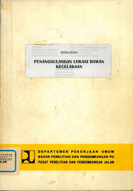 Penelitian Penanggulangan Lokasi Rawan Kecelakaan - Muhammad Idris, et al.