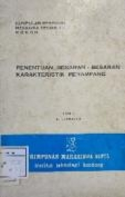 Penentuan Besaran-besaran Karakteristik Penampang - Ir. Kusmanto