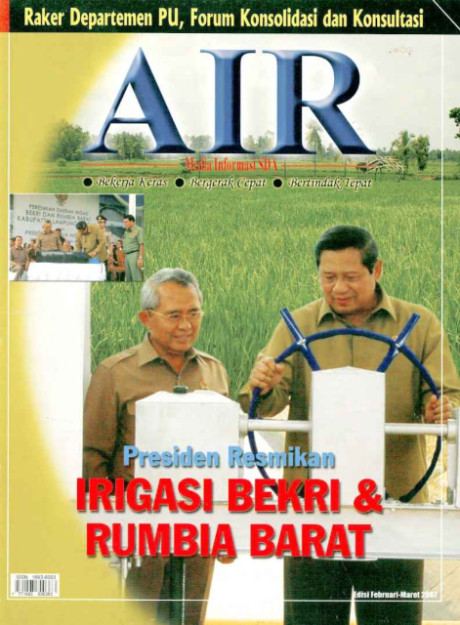 Presiden Resmikan Irigasi Bekri & Rumbia Barat : Majalah Air - 