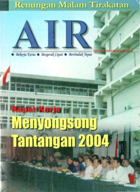 Rapat Kerja Menyongsong Tantangan 2004 : Majalah Air - 