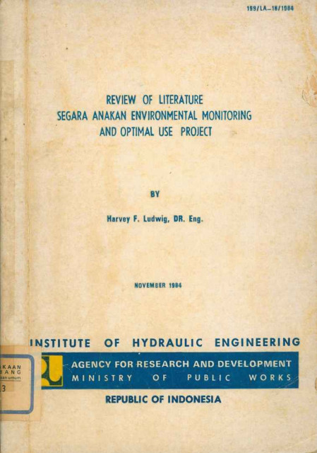 Review of Literature Segara Anakan Environmental Monitoring and Optimal Use Project - Harvey F. Ludwig