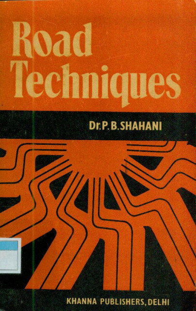 Road Techniques - P. B. Shahani