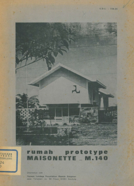 Rumah Prototype Maisonette M.14 - Direktorat Penyelidikan Masalah Bangunan