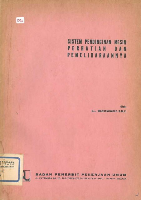 Sistem Pendingin Mesin Perhatian dan Pemeliharaannya - Warsowiwoho