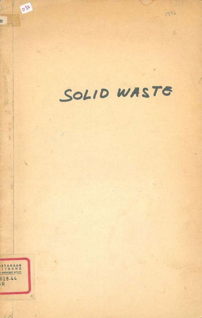 Solid Waste Management - Ministry of Public Works, The Directorate of Internationa Technical Assistance of The Goverment of The Kingdom of The Netherla