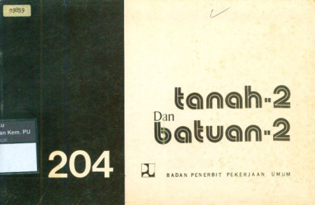 Tanah dan Batuan - Batuan - Badan Penerbit Pekerjaan Umum