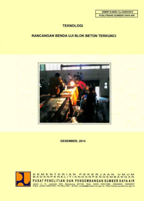 Teknologi Rancangan Benda Uji Blok Beton Terkunci - Jati Iswardoyo