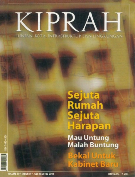 Sejuta Rumah Sejuta Harapan - Vol 10 Th IV Edisi Juli-Agustus 2004