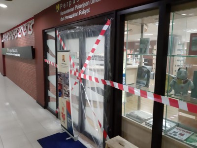 Fumigasi di Perpustakaan Kementerian PUPR