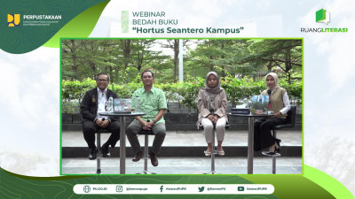 Webinar Bedah Buku Hortus Seantero Kampus