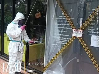Fumigasi di Perpustakaan Kementerian PU